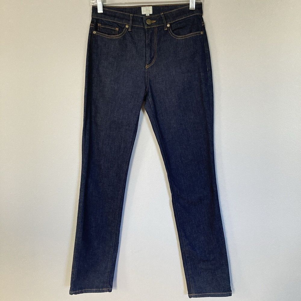Ann Mashburn Jeans 26 Dark Wash Slim Straight Leg‎ Stretch Denim Mid Rise